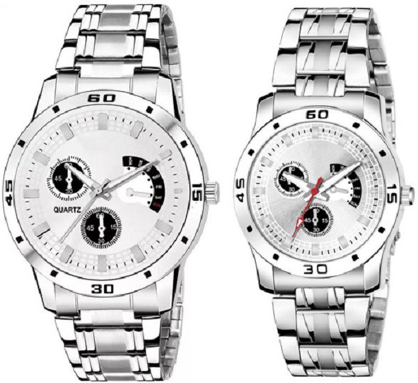 THE STATUS Silver Dial Steel Strap Analog Couple Watch For Wedding Anniversary Couple Gift Analog Watch For Couple Buy THE STATUS Silver Dial Steel Strap Analog Couple Watch For Wedding