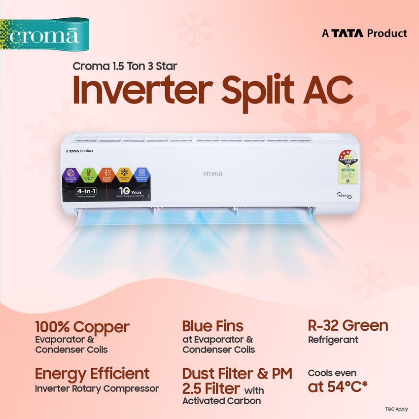 Croma 1.5 ton split ac discount