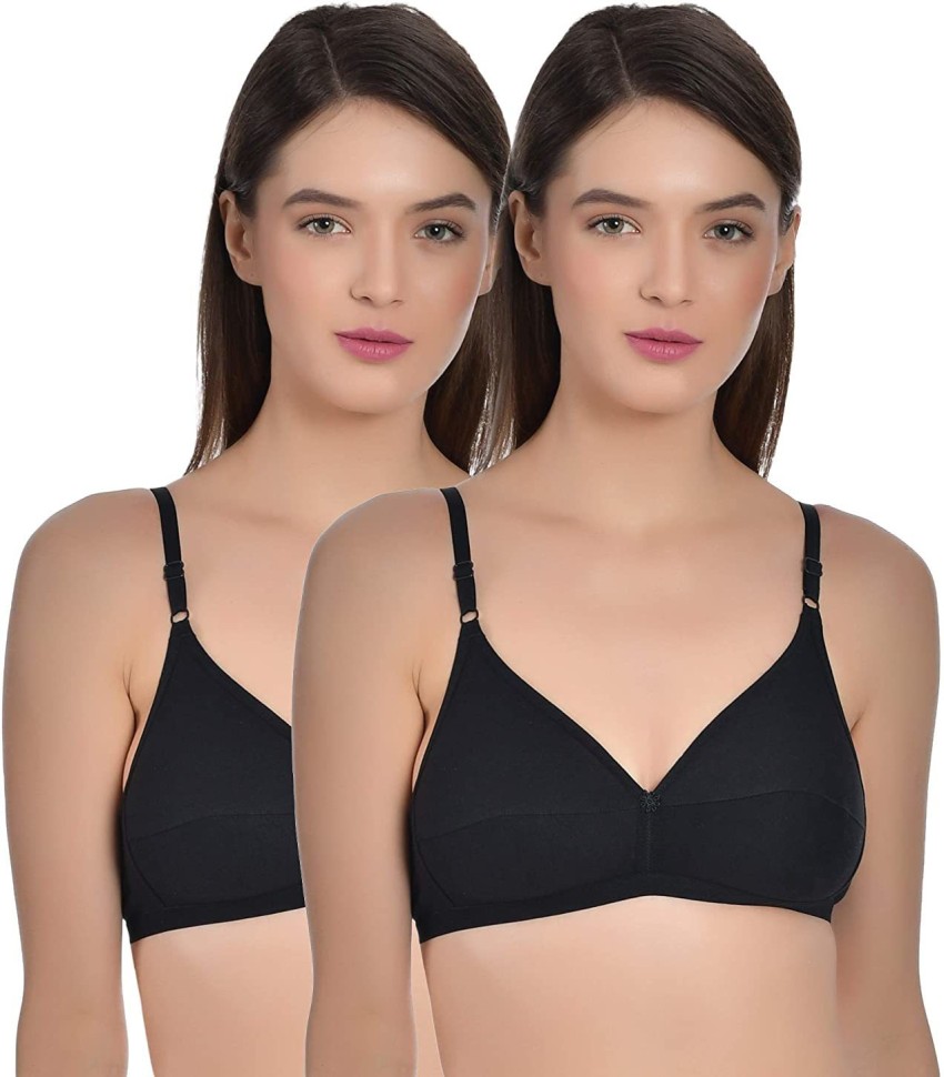 Aimly Women's Cotton Non-Padded Non-Wired Low Coverage Regular Bra