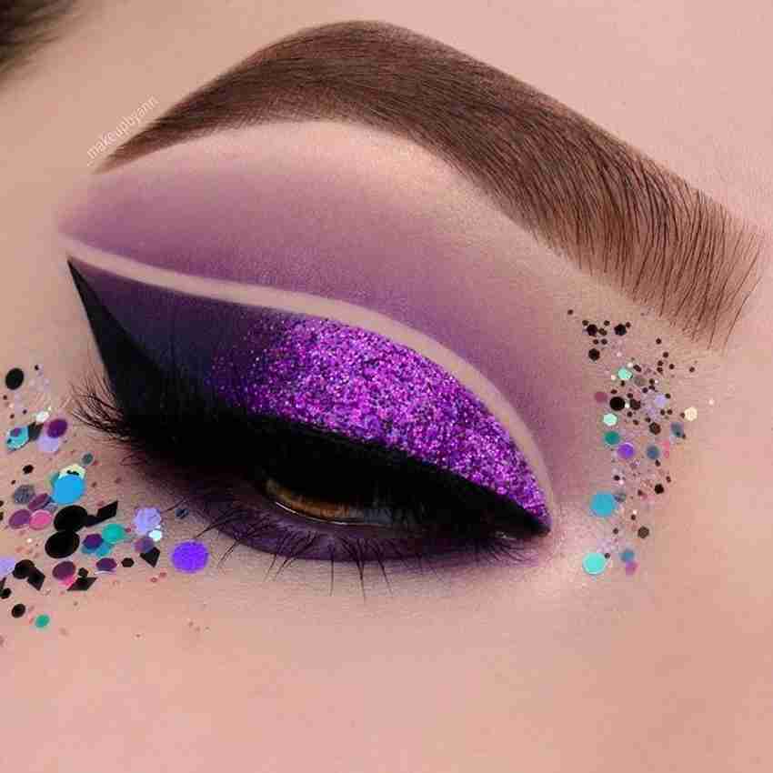 Sparkly purple eyeshadow on sale