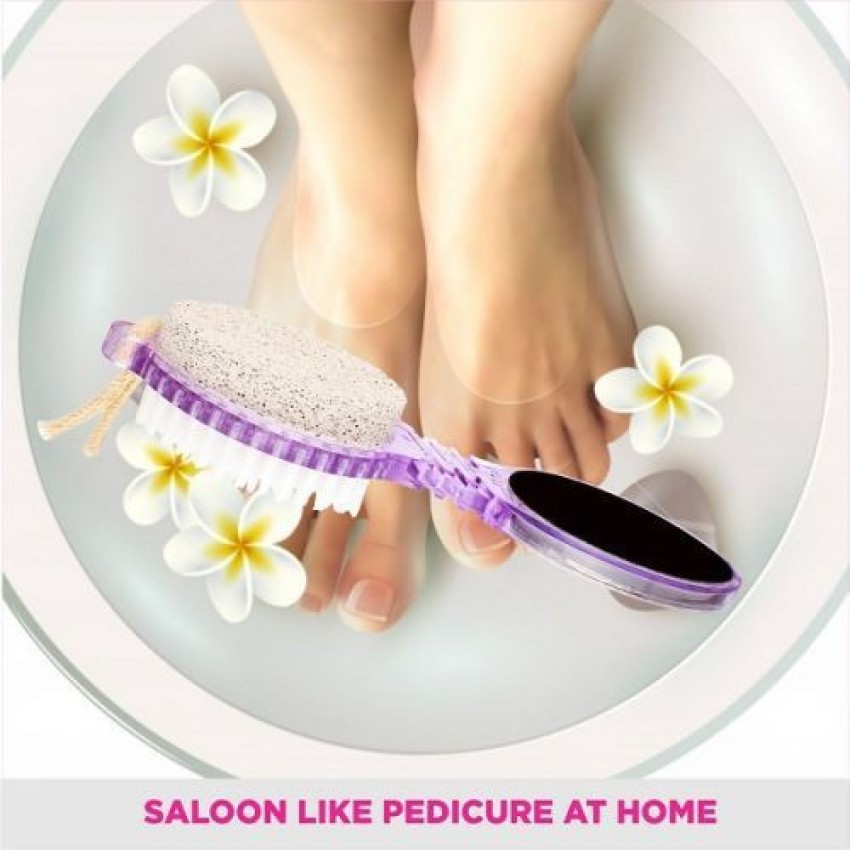 Multi Purpose 4 in 1 Feet Pedicure Tools with Foot Scrubber