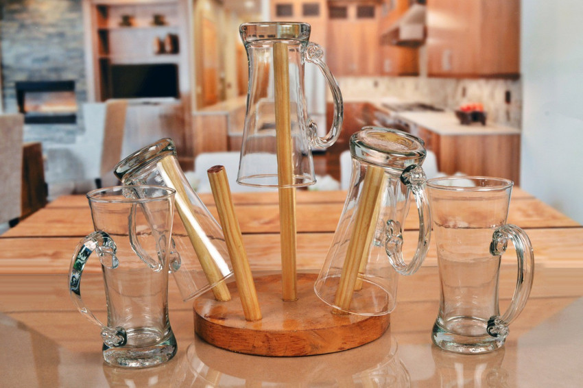 Mitansh wooden finished 6 pcs glass holder for restaurant bar pub hotels pilsner handle Wooden Glass Holder Price in India Buy Mitansh wooden finished 6 pcs glass holder for restaurant bar