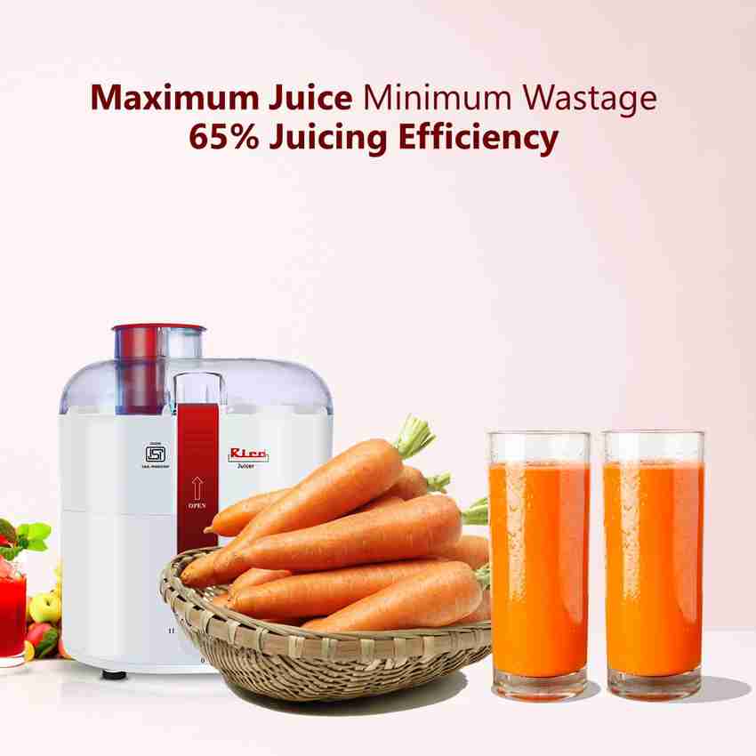 Rico JEPRO Electric Centrifugal Machine For Fruits Vegetables 350 W Juicer 350 W Juicer 1 Jar White