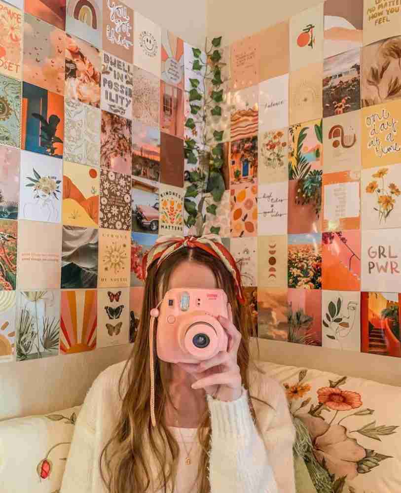 Wall Collage Kit Aesthetic Pictures, 70 Pcs Boho Decor Room Decor Wall  Decorations for Living Room Bedroom for Teen Girls, Wall Art Plants Photo