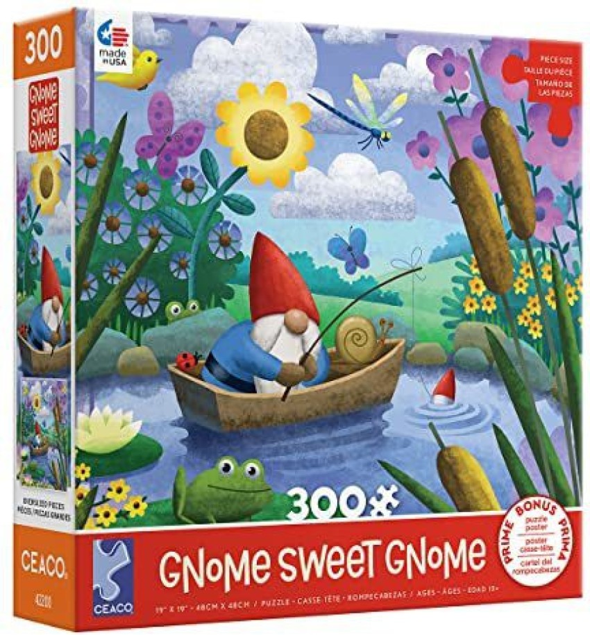 CEACO Gnome Sweet Gnome - Gone Fishing - Oversized 300 Piece
