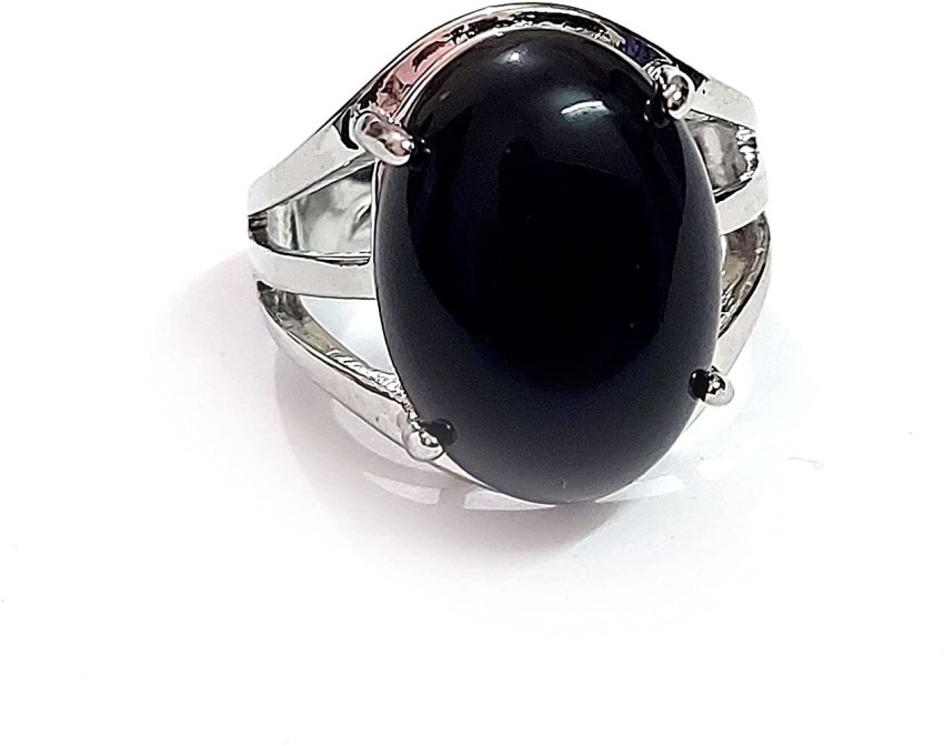 Black tourmaline deals crystal ring