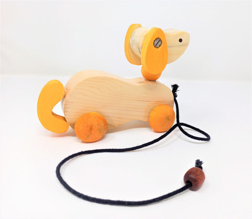 Tomy pull along dog clearance