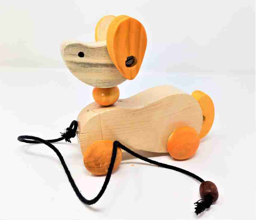 A And A Kreative Wooden Pull Along Tomy Dog Wooden Pull Along