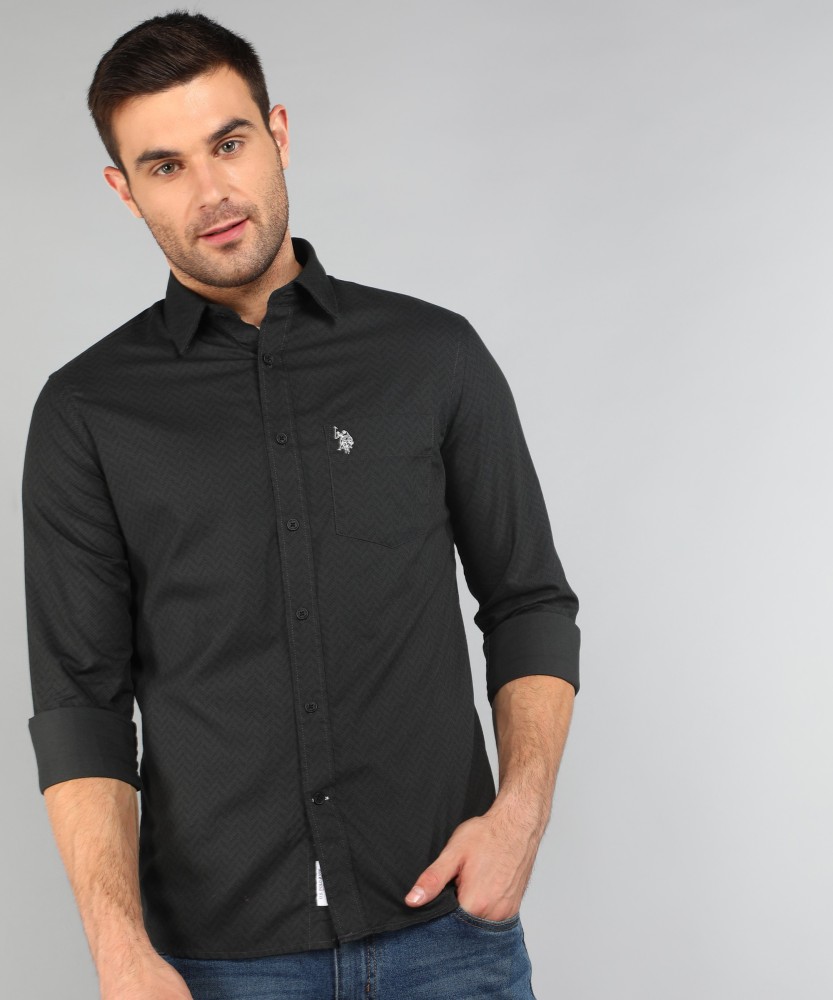 U s shop polo black shirt