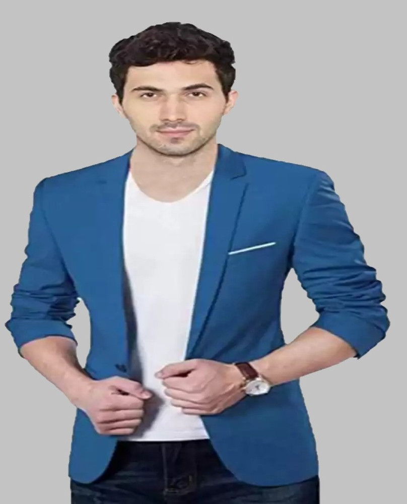 MKMSTYLEVESTURE Solid Single Breasted Festive Wedding Men Blazer