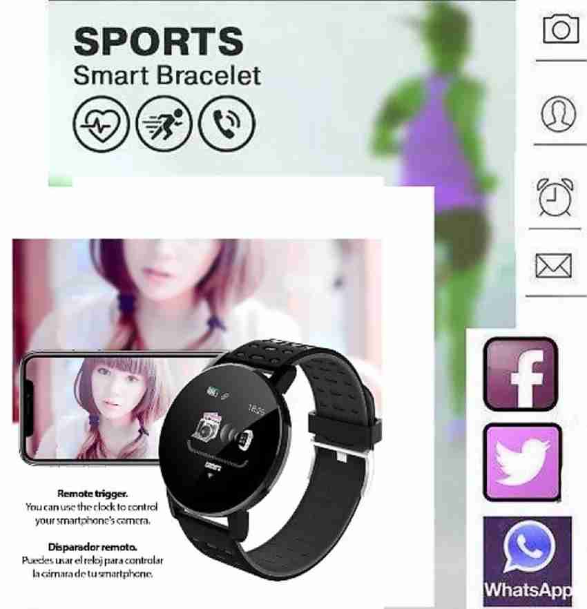 VIMORK K9 plus pro smart watch fitness band free size black colour