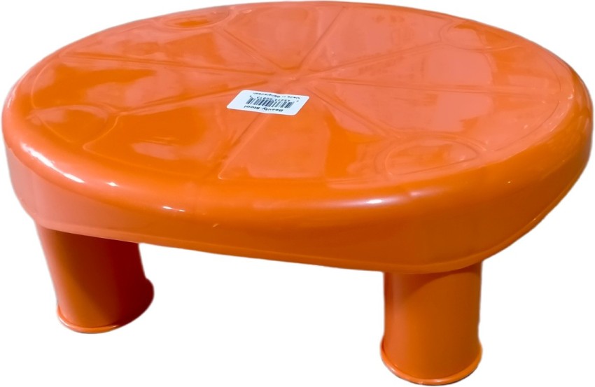 RFL Plastics Beauty Kitchen Stool Orange Pack of 1 Stool Price