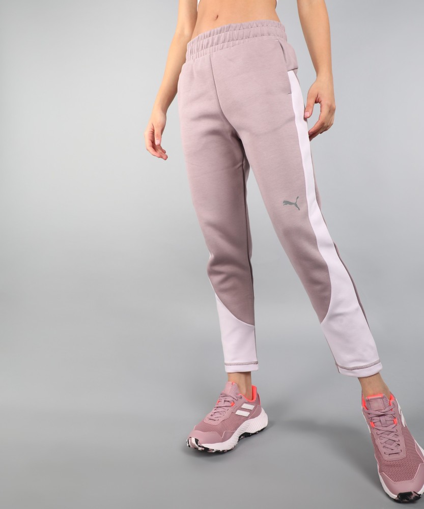 Buy PUMA Pink T7 Block Cotton Slim Fit Women's Track Pants