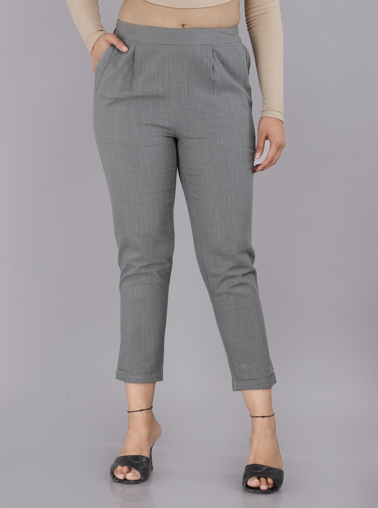 Buy BuyNewTrend Women Grey Lycra Blend Trouser Online at Best Prices in  India  JioMart