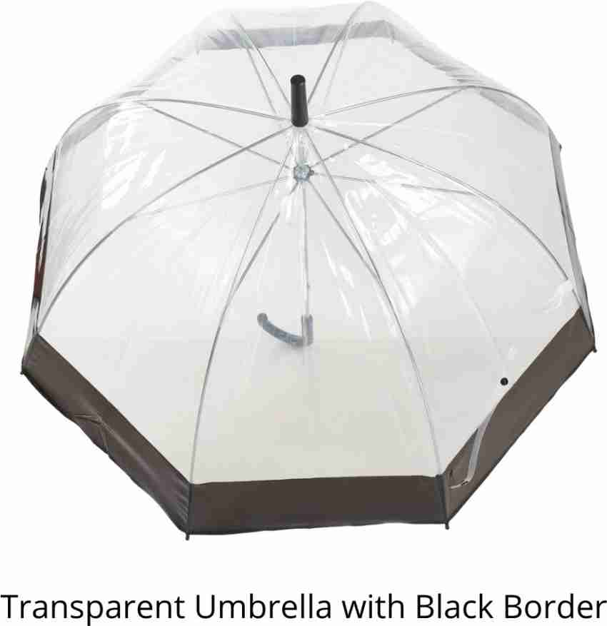 Transparent Umbrella - Transparent/white - Ladies