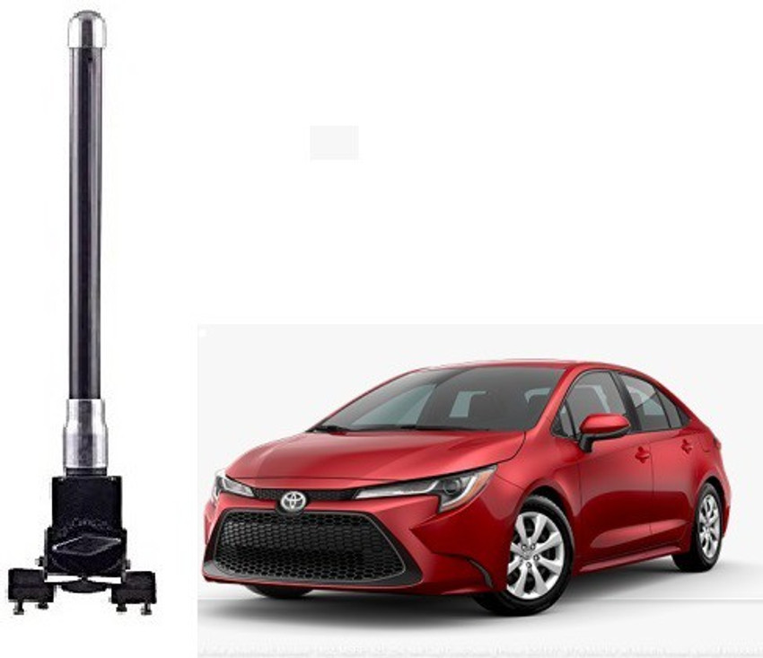 A2D 2 Way Adjustable Car Bonnet VIP Decorative Antenna Black for