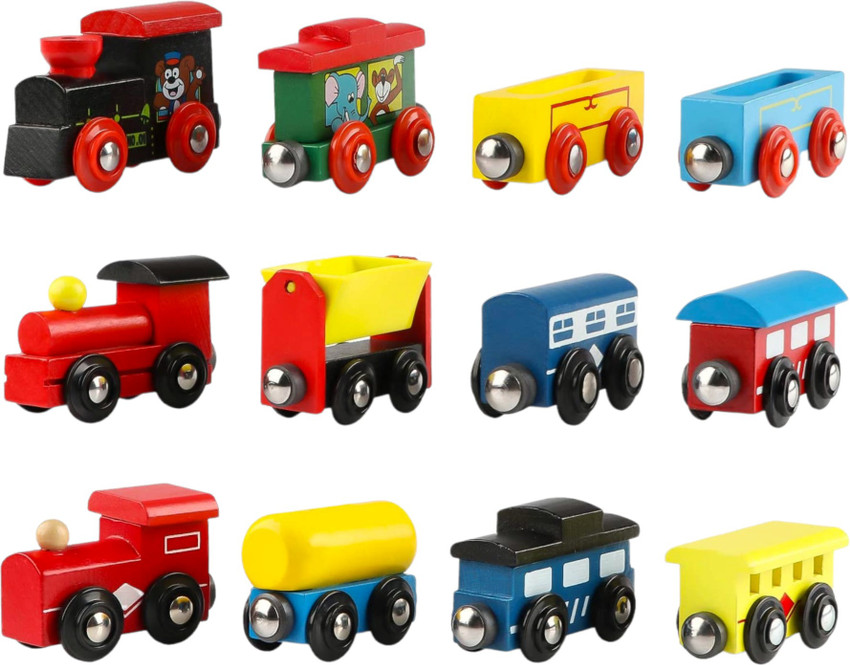 Magnets for outlet toy trains