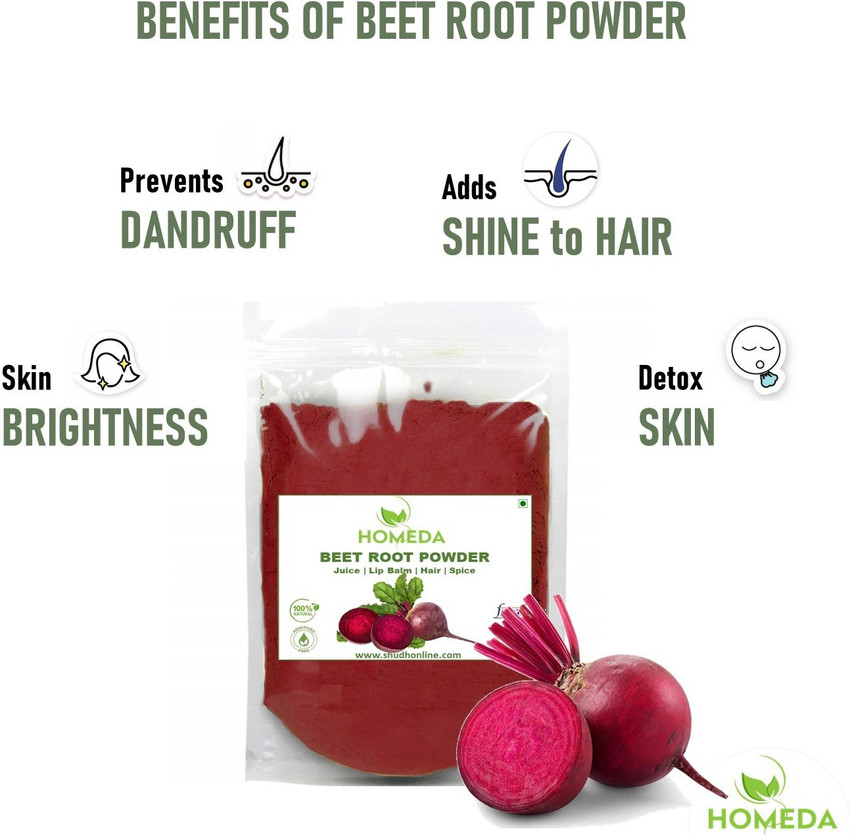 Homeda Organic Beetroot Powder for Drink Juice Face Hair Skin Eating Beat Root Price in India Buy Homeda Organic Beetroot Powder for Drink Juice Face Hair Skin Eating Beat Root online
