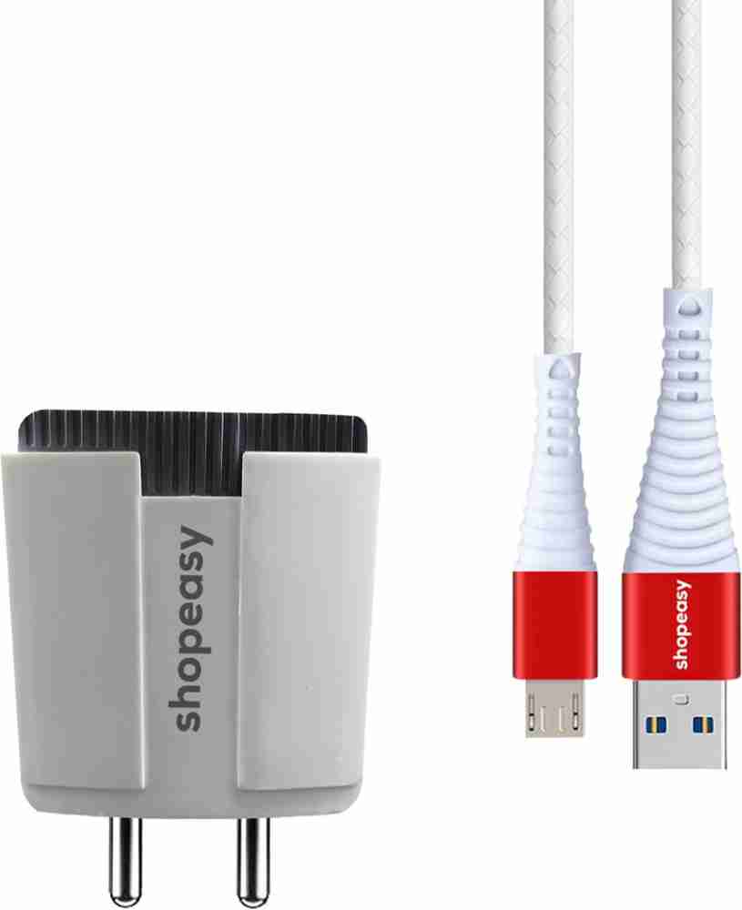 ShopEasy 5 W 3.1 A Multiport Mobile Charger with Detachable Cable