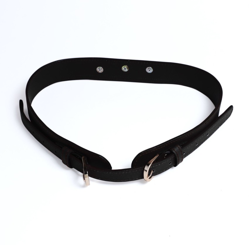 SHREEVA D DESIGN Women Casual Black Artificial Leather Belt BLACK