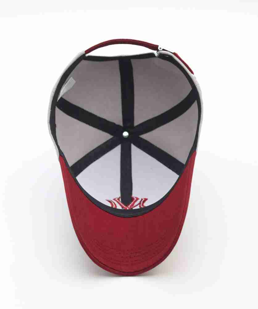 Baseball Cap - Maroon Or Black Mesh Back