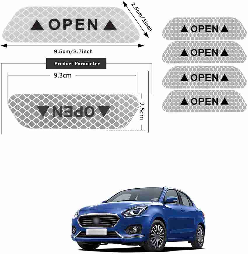 Swift dzire shop door sticker