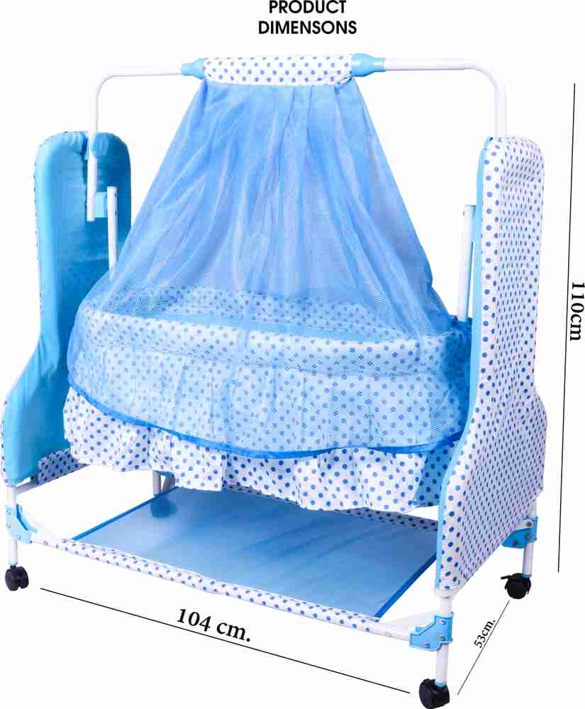 Fun Baby Baby Swing Cradle Mosquito Protection Net and Baby Pillow
