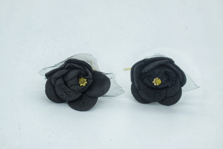 Acefeel Clip On Earrings For Women 15mm Black Rose India  Ubuy