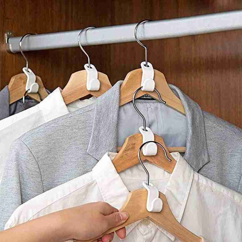 500 Pcs Clothes Hanger Connector Hooks Plastic Hanger Extender