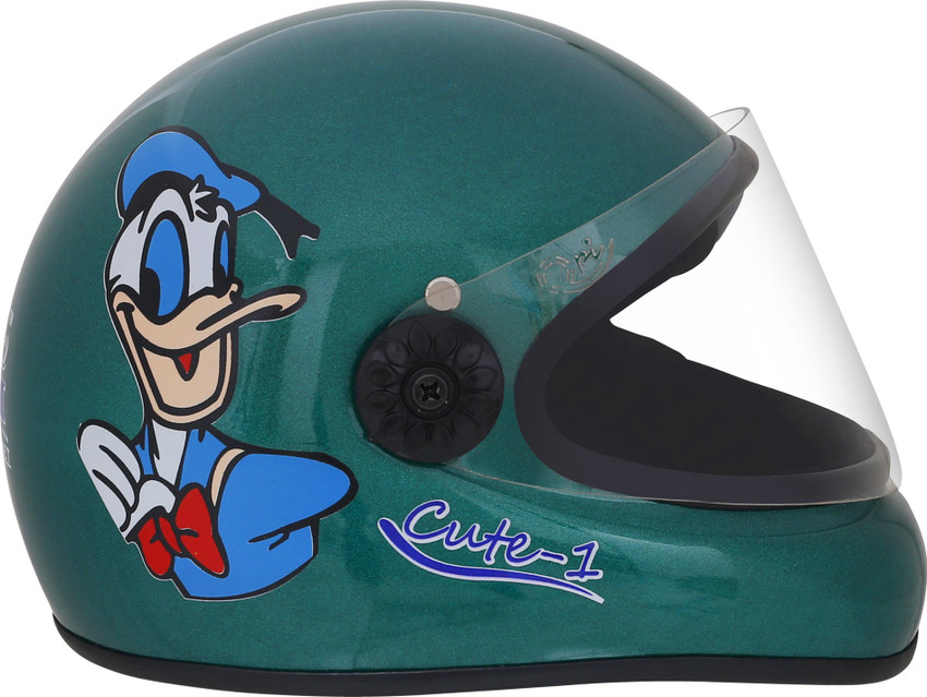 Q Pi International Helmet for Kids Helmet Cute 1 Color Green