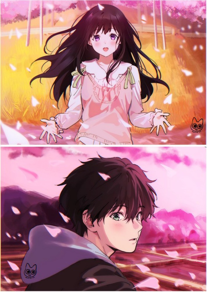 Hyouka Anime Girls Anime Boys 2D Short Hair Hd Wallpaper ThumbMatte Finish  Poster Paper Print - Animation & Cartoons posters in India - Buy art, film,  design, movie, music, nature and educational