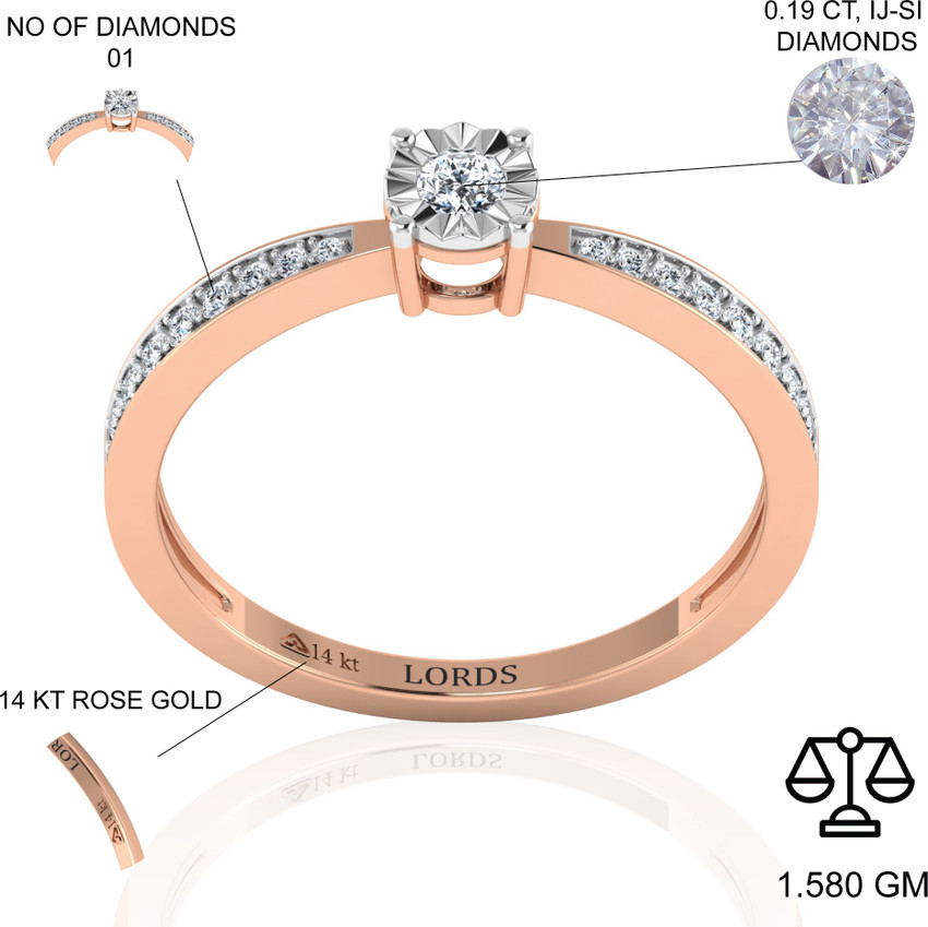 Girl rose sales gold engagement rings
