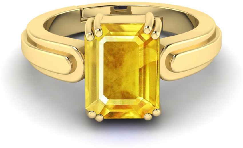 Buy Yellow Sapphire Rings Online at Best Price | GemPundit