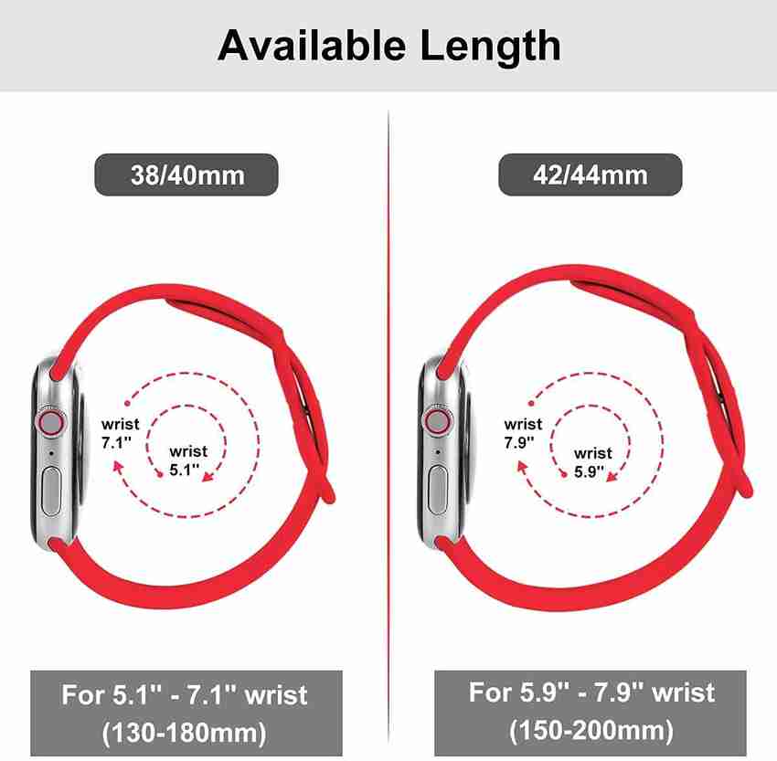 Speeqo Soft Silicone Sport Strap Band for iWatch 42mm 44mm Watch