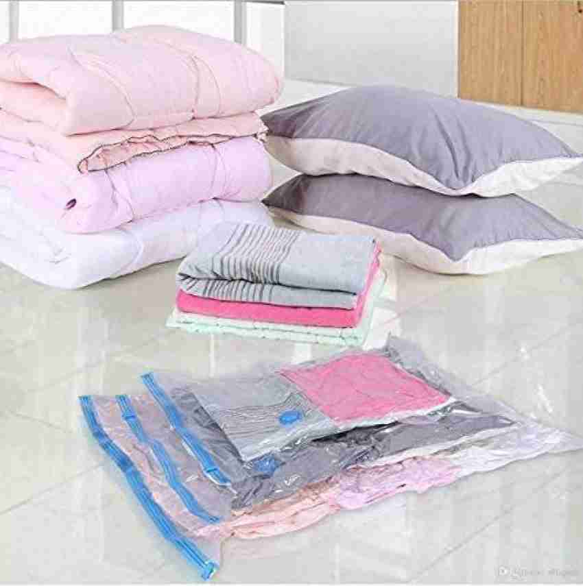 1pc White Vacuum Compression Bag For Travel, Bedding & Clothing Storage,  Quilt & Down Jacket Space Saver