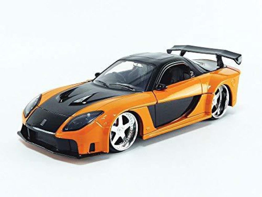 1:24 Scale Fast And Furious Diecast Orange Super Car Model Toy