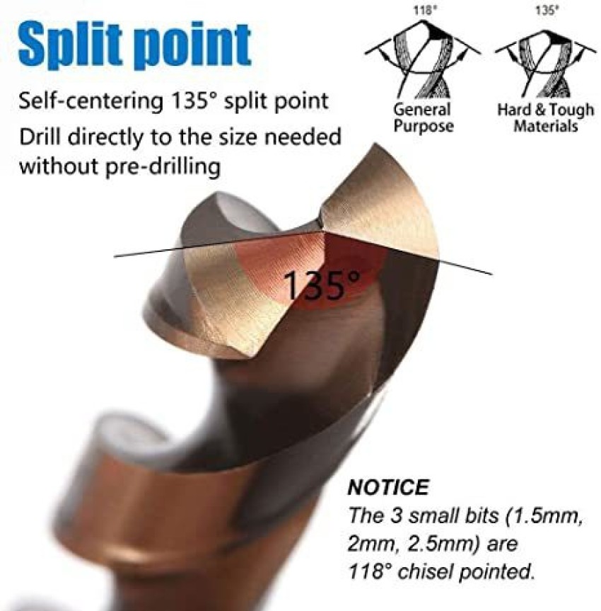 Kshivi Combo Of 6 Pcs Flat Drill Bits and 5 Pcs Woodworking Drill