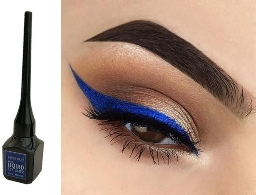 FACE UP Blue Liquid Eyeliner Waterproof And Smudge Proof 4.5 ml