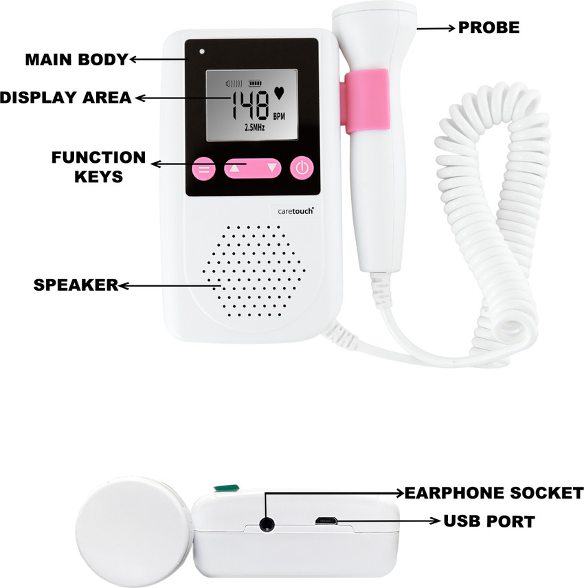 caretouch Professional Portable Parental Baby Heartrate Detection