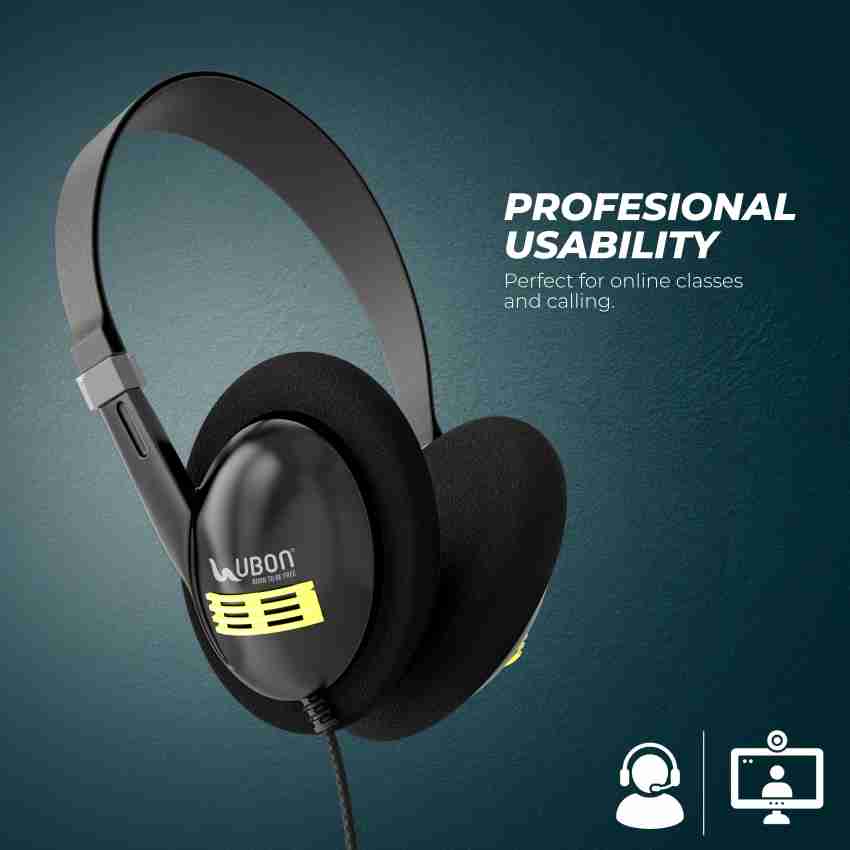 Ubon Wired Headphone GHP 250 Hyper Series With Inbulit Mic 30 mm