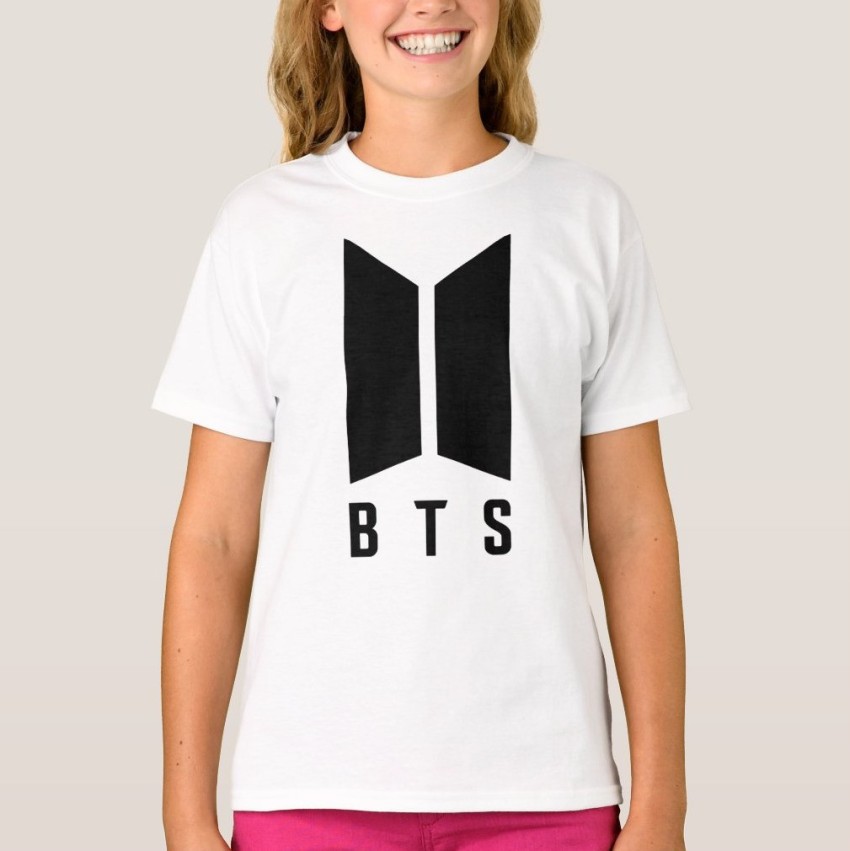 Flipkart.com | CrazyKaze BTS Girls Typography, Printed Polyester T 