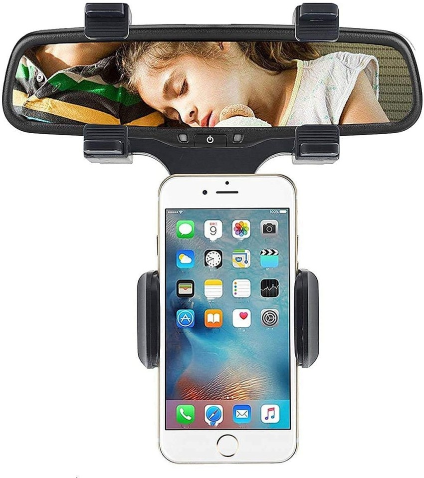 Phone Mount Car 360°Rotatable and Retractable Car Phone Holder Rearview  Mirror