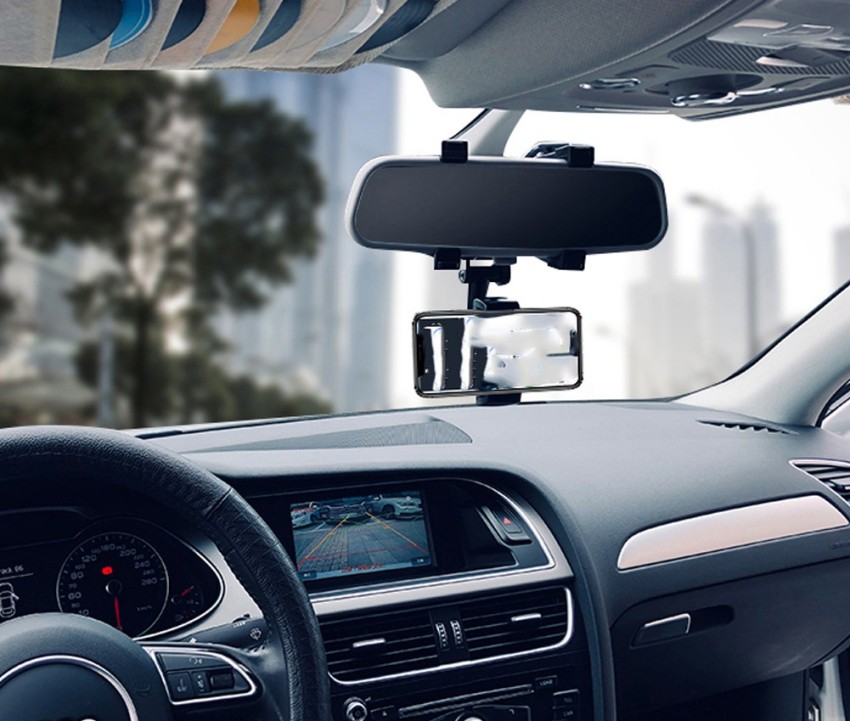 Phone Mount Car 360°Rotatable and Retractable Car Phone Holder Rearview  Mirror