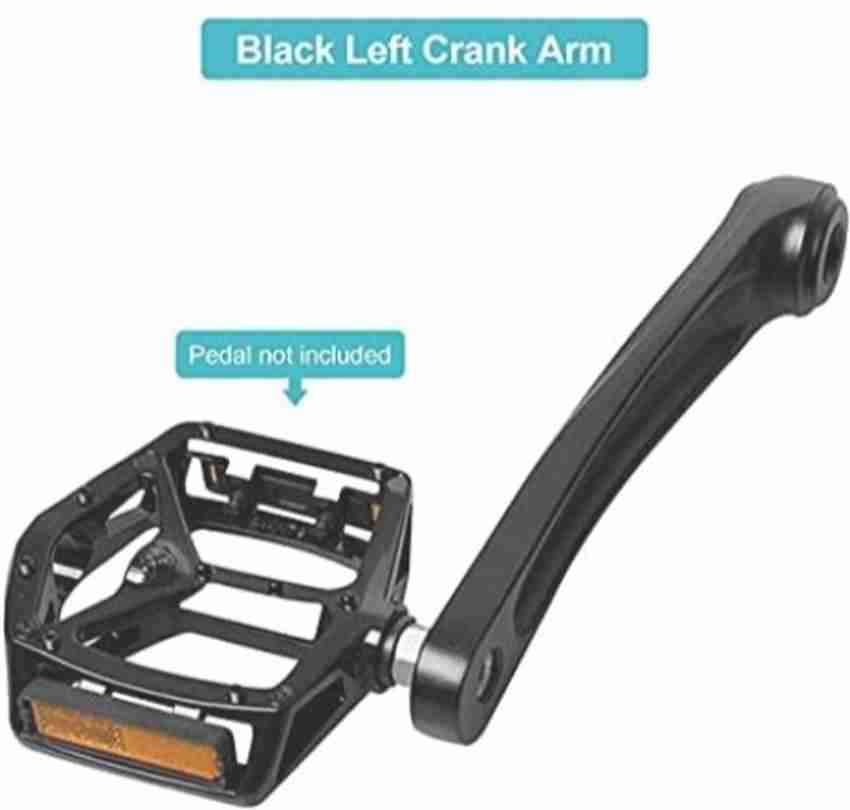 ATLAS Cycle Arm Black Left Crank Arm Square Rhombus Hole for Mountain Bike Pedal