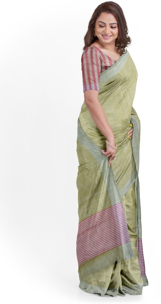 Pothys Women's Brown Karishma Cotton Saree With Blouse Piece (A2619_Brown)  : Amazon.in: Fashion