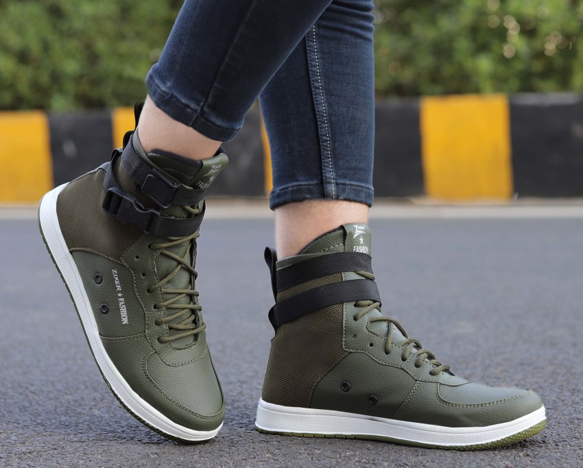 Mens green cheap high tops