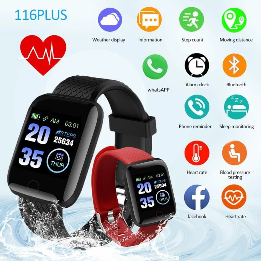 116 plus best sale bluetooth smart watch