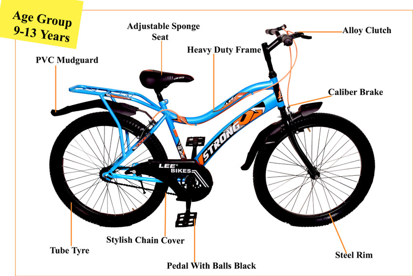 Lee Strong 24 inch Tubular S Rim Cycle for Kids 9 to 13 Years Semi Assembled 24 T BMX Cycle Price in India Buy Lee Strong 24 inch Tubular S Rim Cycle for Kids