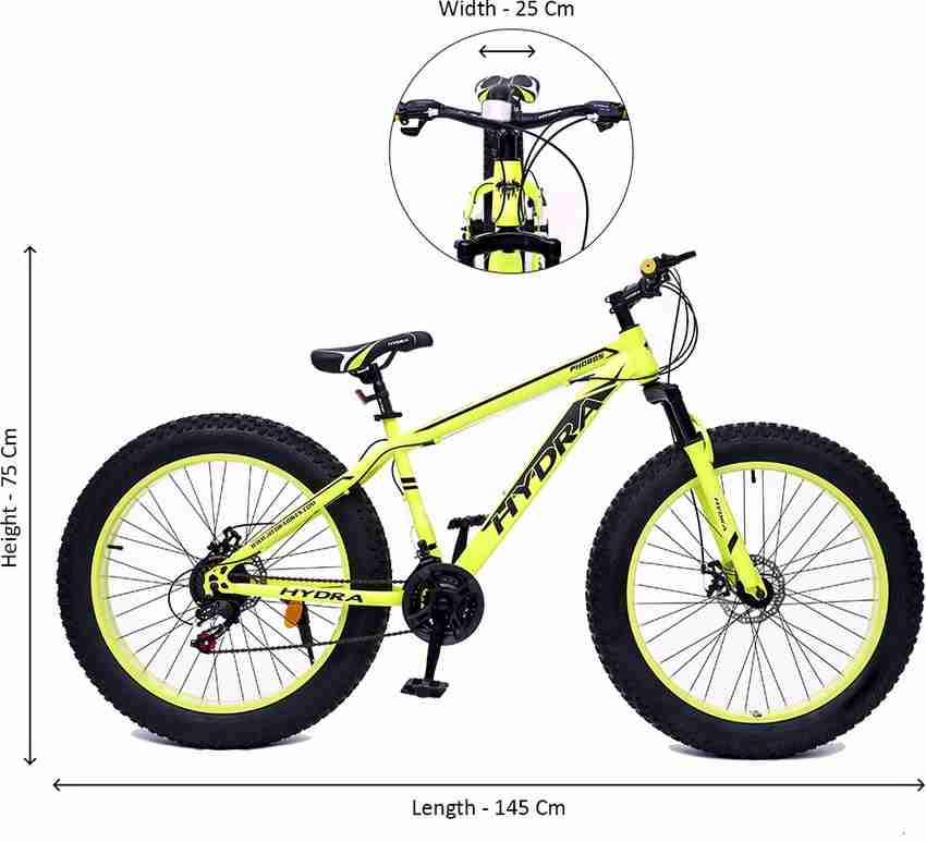 Length of hotsell adults bike