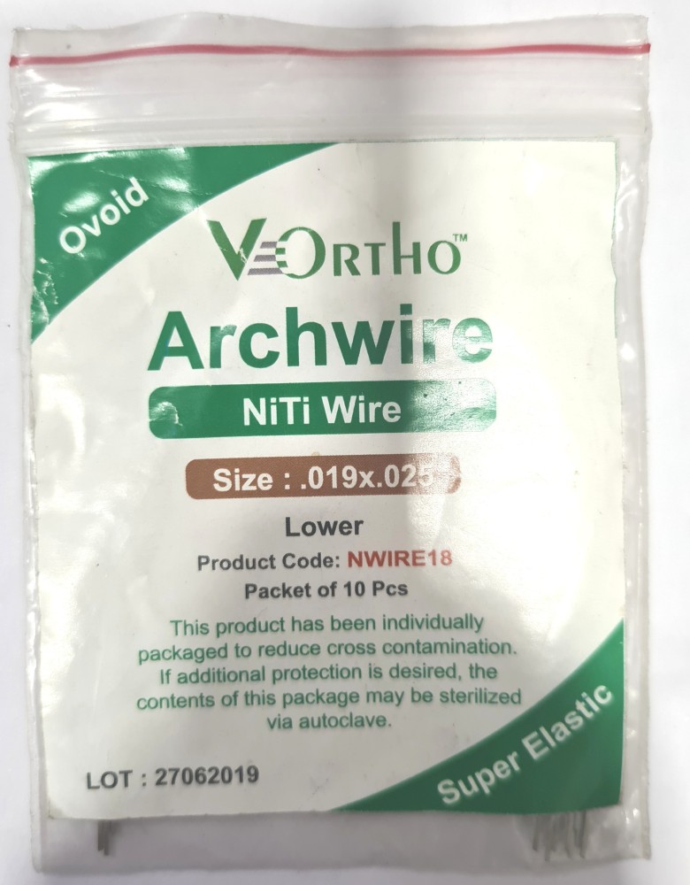 NiTi Super Elastic Arch Wires (IMD), Dental Product